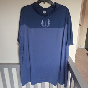 Star Wars Galaxys Edge Navy and Blue Men's Tee Size XXL